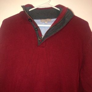 Dark red sweater